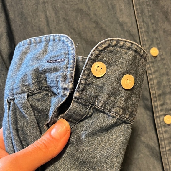 Men's Cardinal Denim Button-Down Shirt - Picture 9 of 13